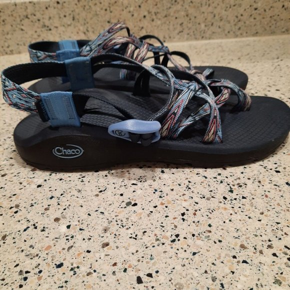 Womens Chaco Z Cloud X2 Sandals Size 9 Strappy Adjustable Hiking Diamond Pattern - Picture 2 of 6